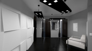Entrance hall in the style of Hi Tech 14