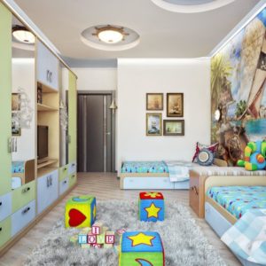 A large childrens room 8