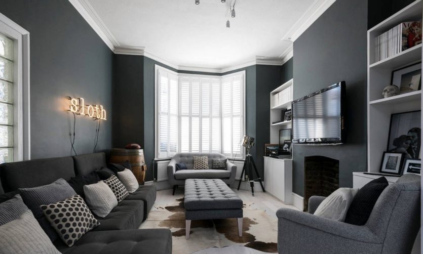 16 fotografija dizajna interijera dnevne sobe u sivim tonovima