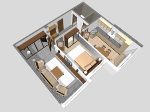 Layout 2 room apartment 26
