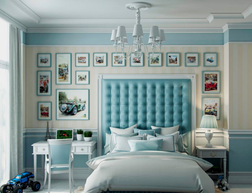 Childrens bedroom in a classic style 28